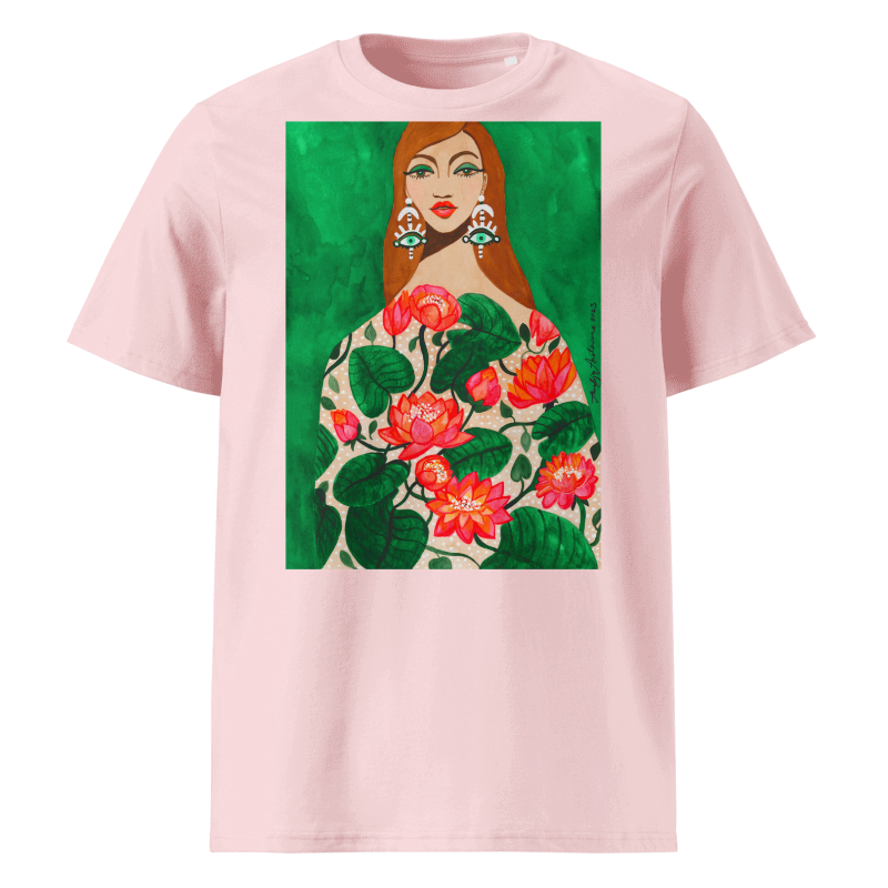 EMERALD GREEN WATER LILIES OF JULY T-SHIRT