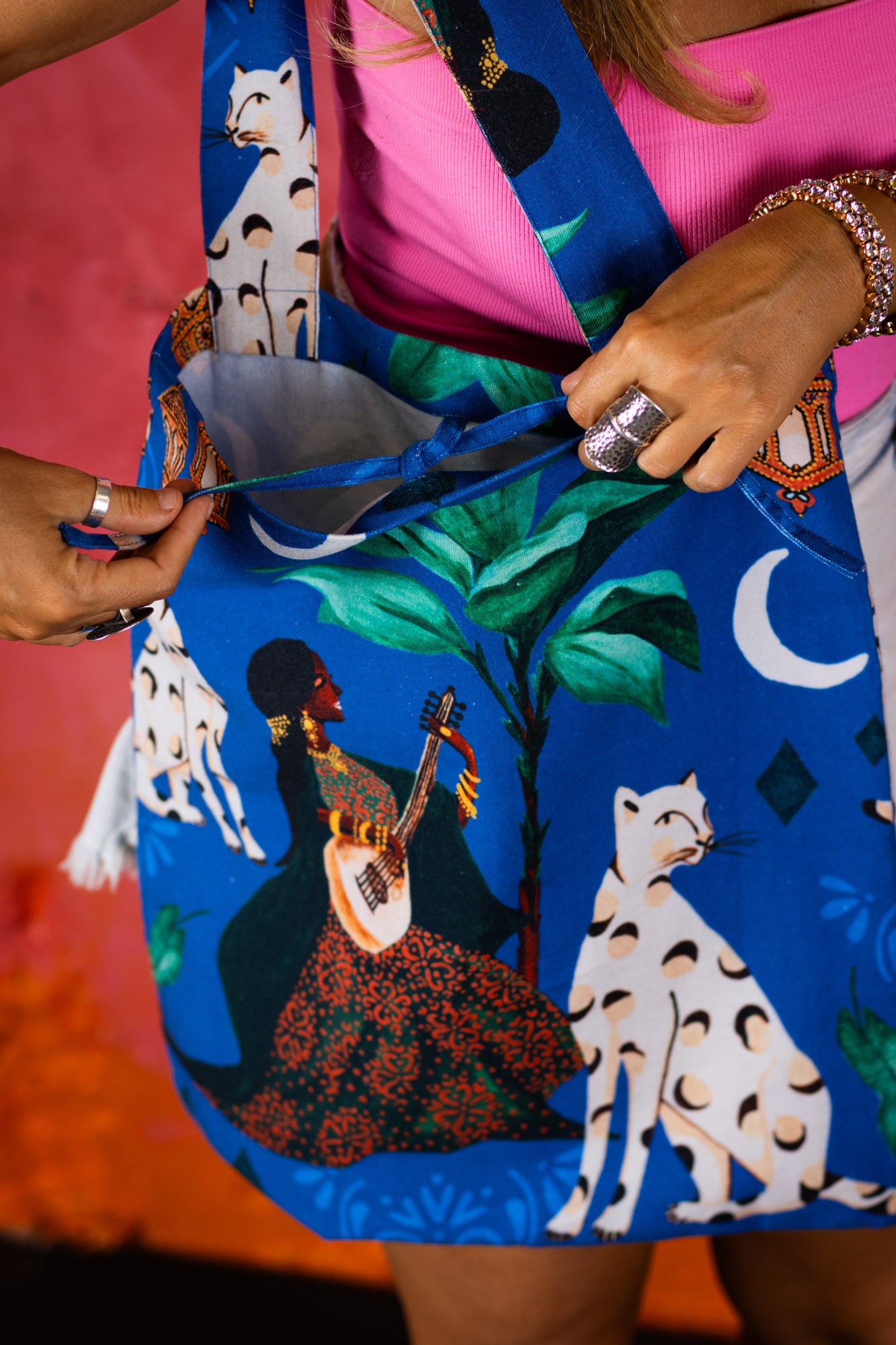 DARINI x AMALIJA BEDOUIN MOONRISE TOTE BAG