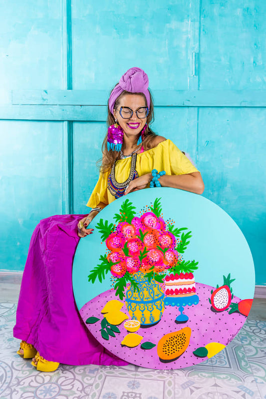 ONE SUMMER IN SANTORINI - ORIGINAL ARTWORK