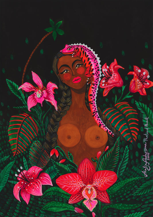 TROPICAL NIGHT IN THE JUNGLE HUT