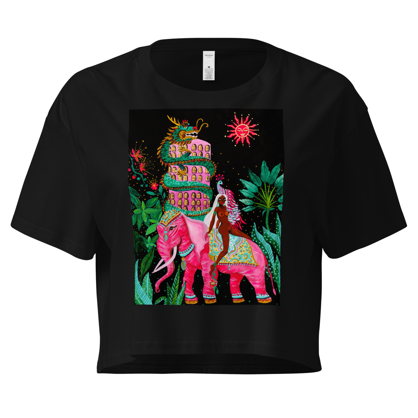 TROPICAL THAI LOVE CROP T-SHIRT