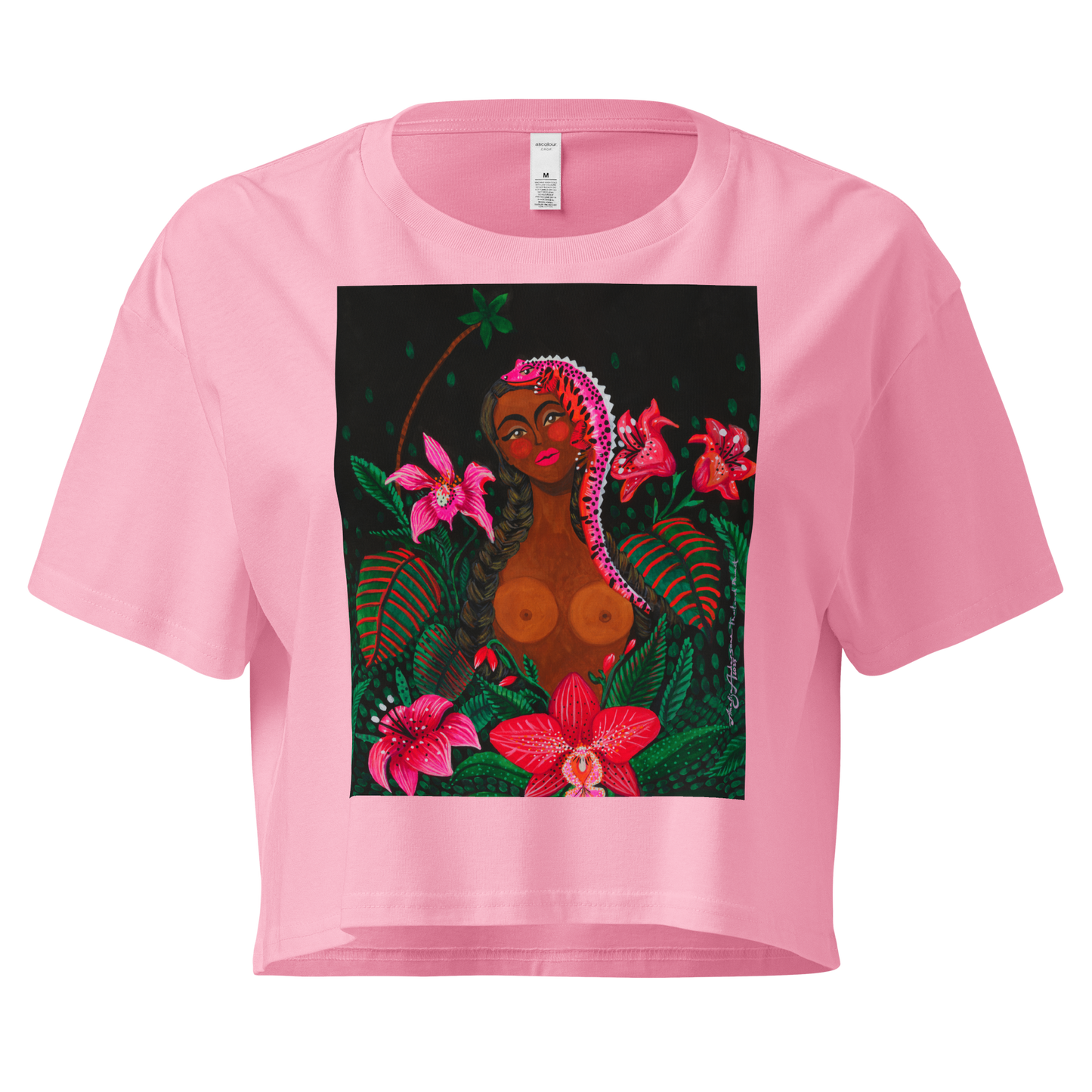 TROPICAL NIGHT CROP T-SHIRT