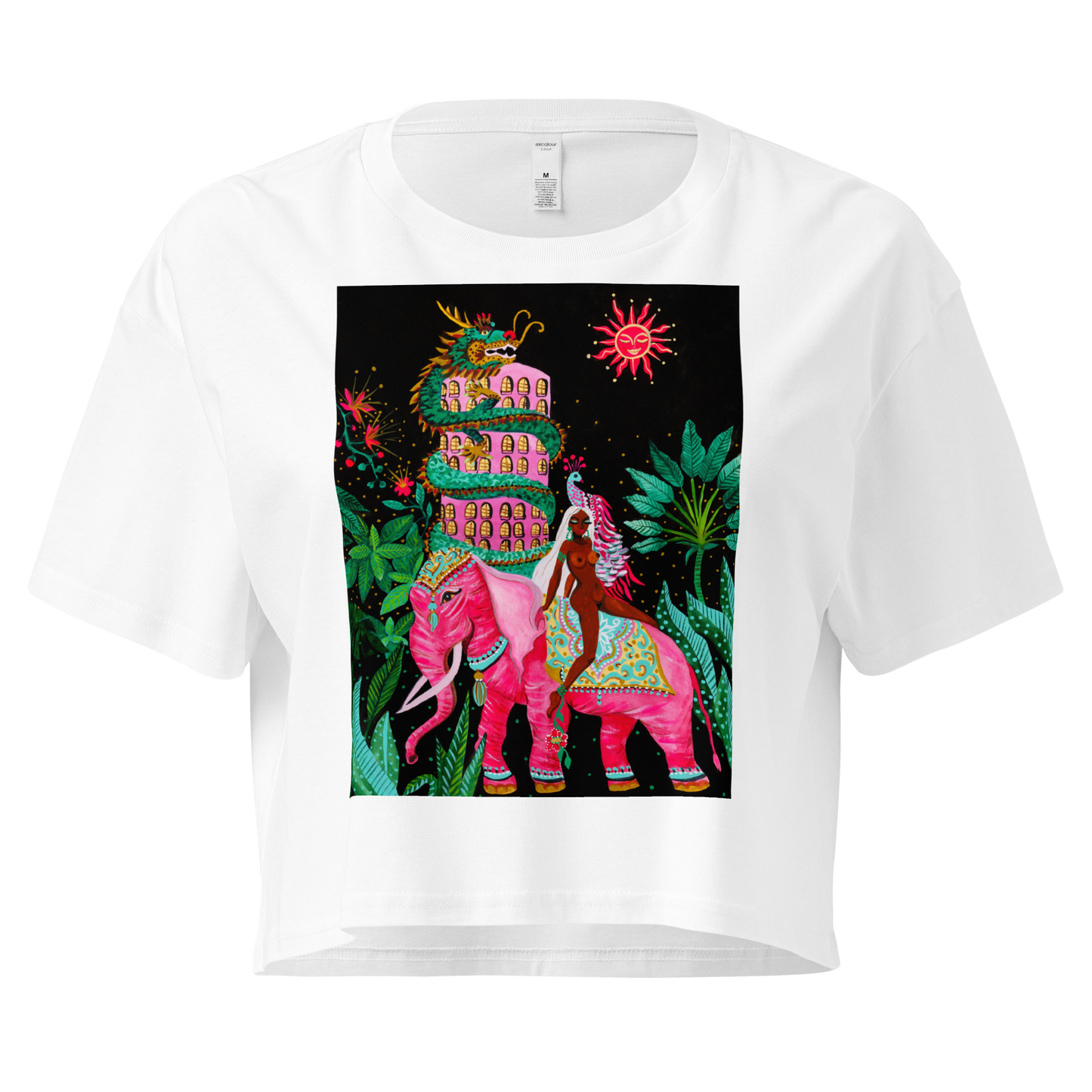 TROPICAL THAI LOVE CROP T-SHIRT