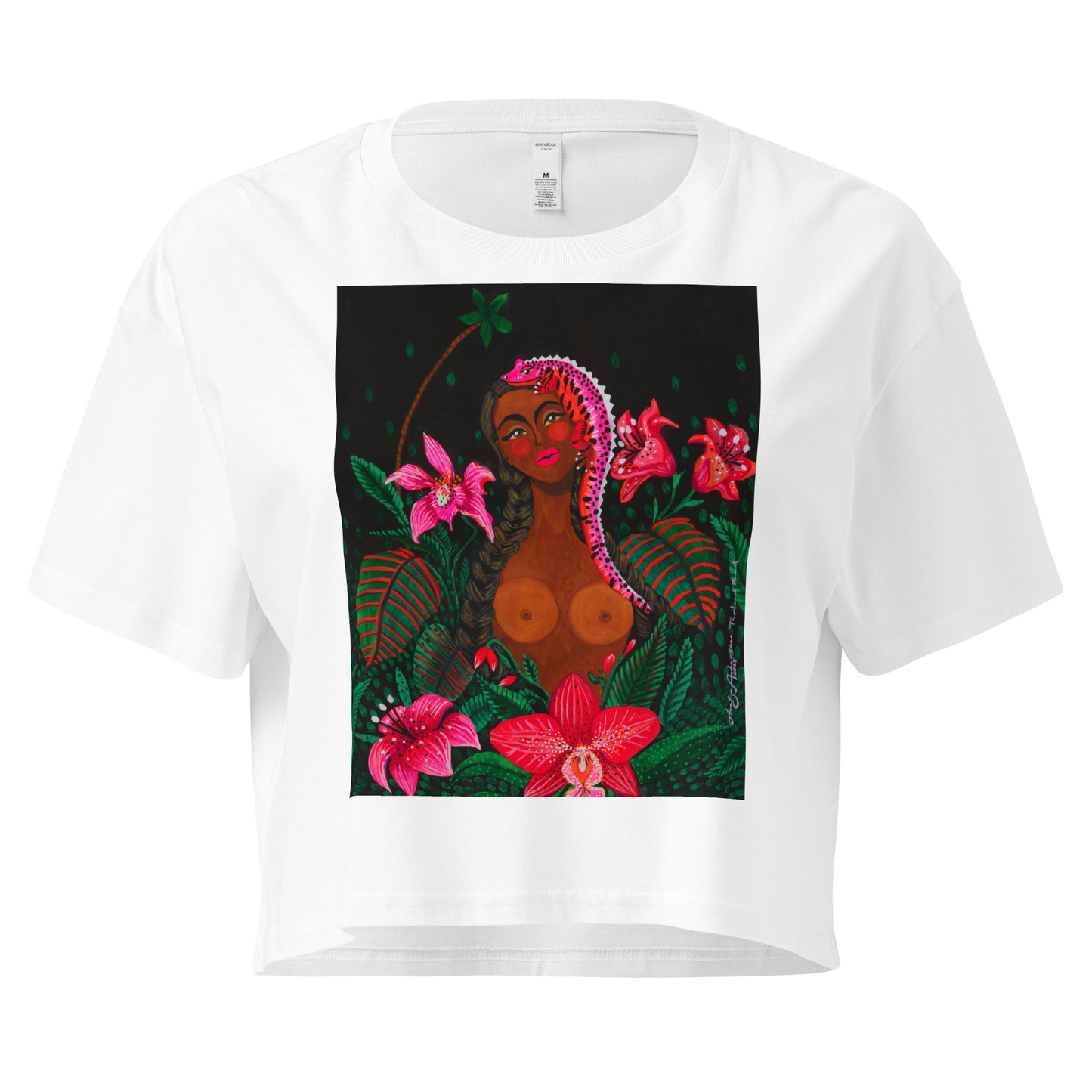 TROPICAL NIGHT CROP T-SHIRT