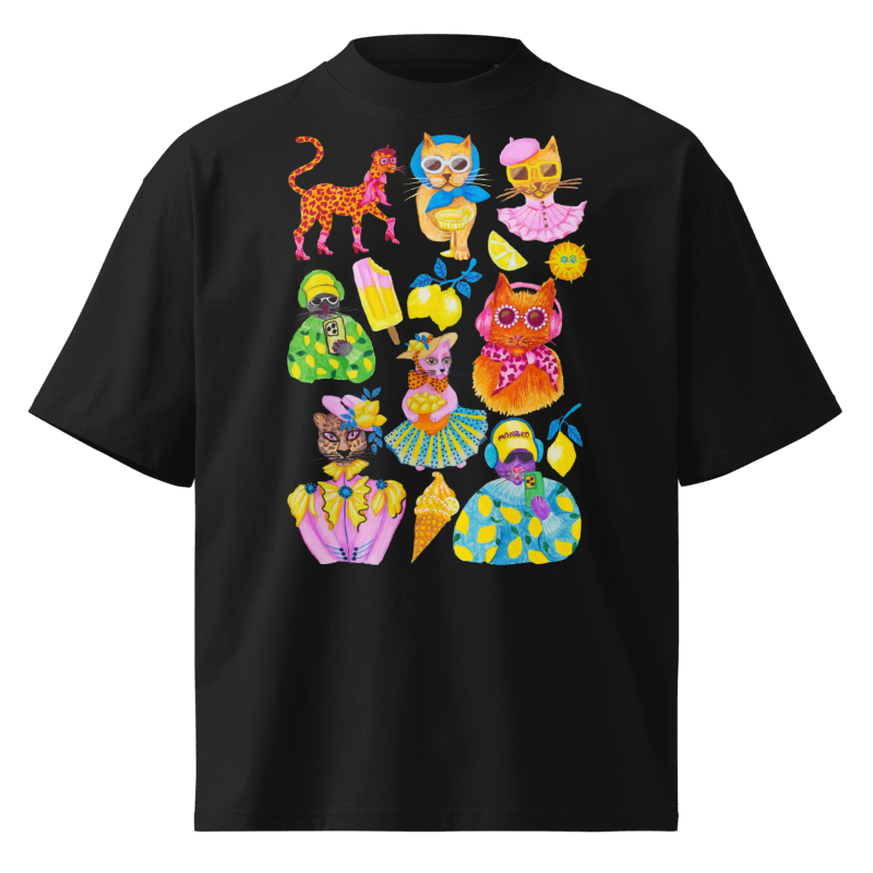 CAT PARTY OVERSIZE T-SHIRT