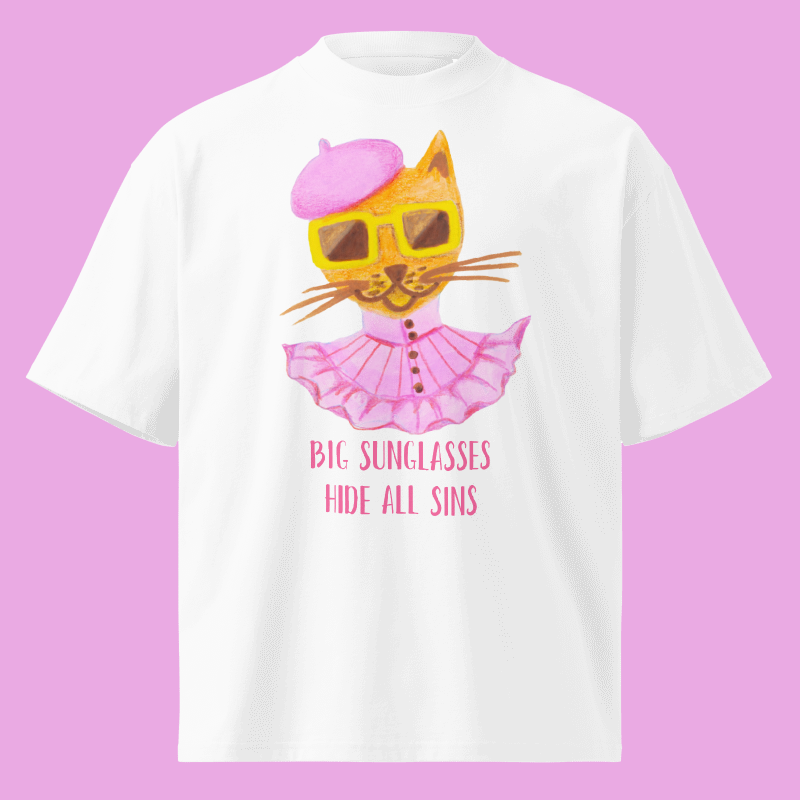 BIG SUNGLASSES OVERSIZE T-SHIRT