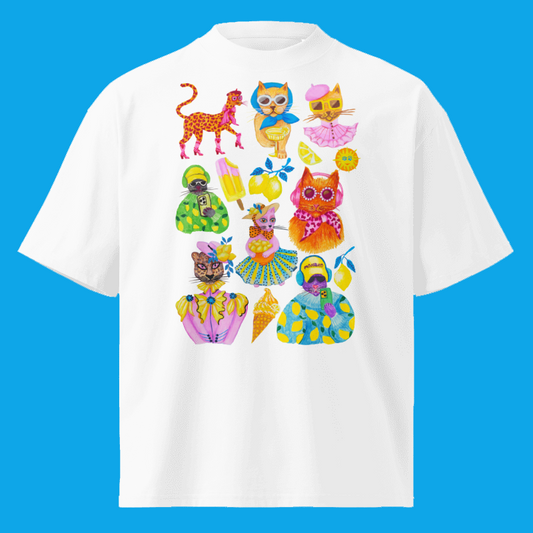 CAT PARTY OVERSIZE T-SHIRT