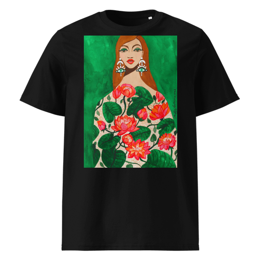 EMERALD GREEN WATER LILIES OF JULY T-SHIRT