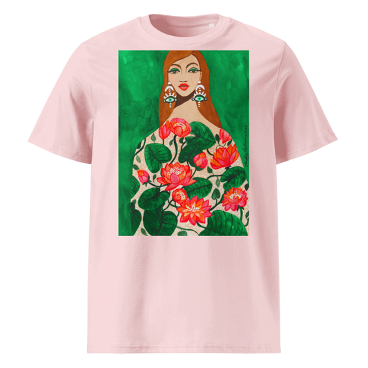 EMERALD GREEN WATER LILIES OF JULY T-SHIRT
