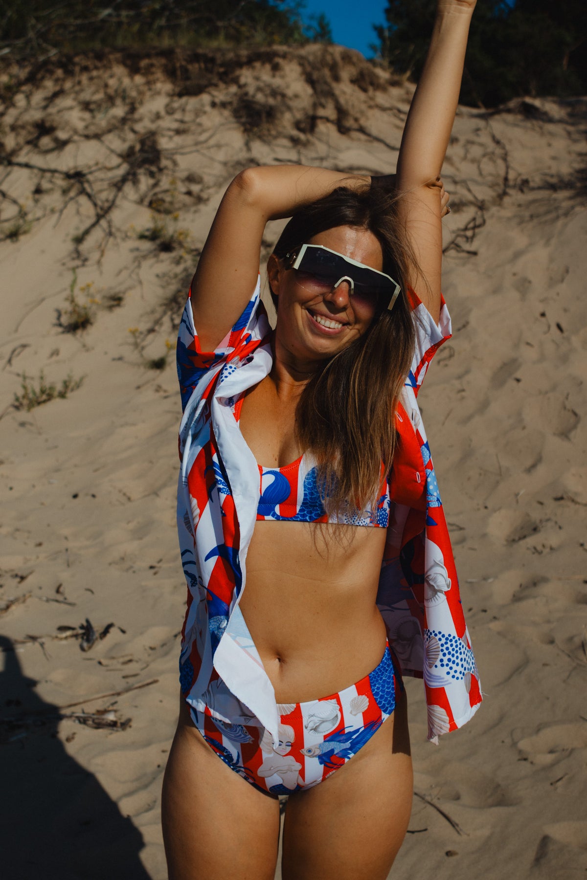 MERMAID CABANA STRIPE BIKINI