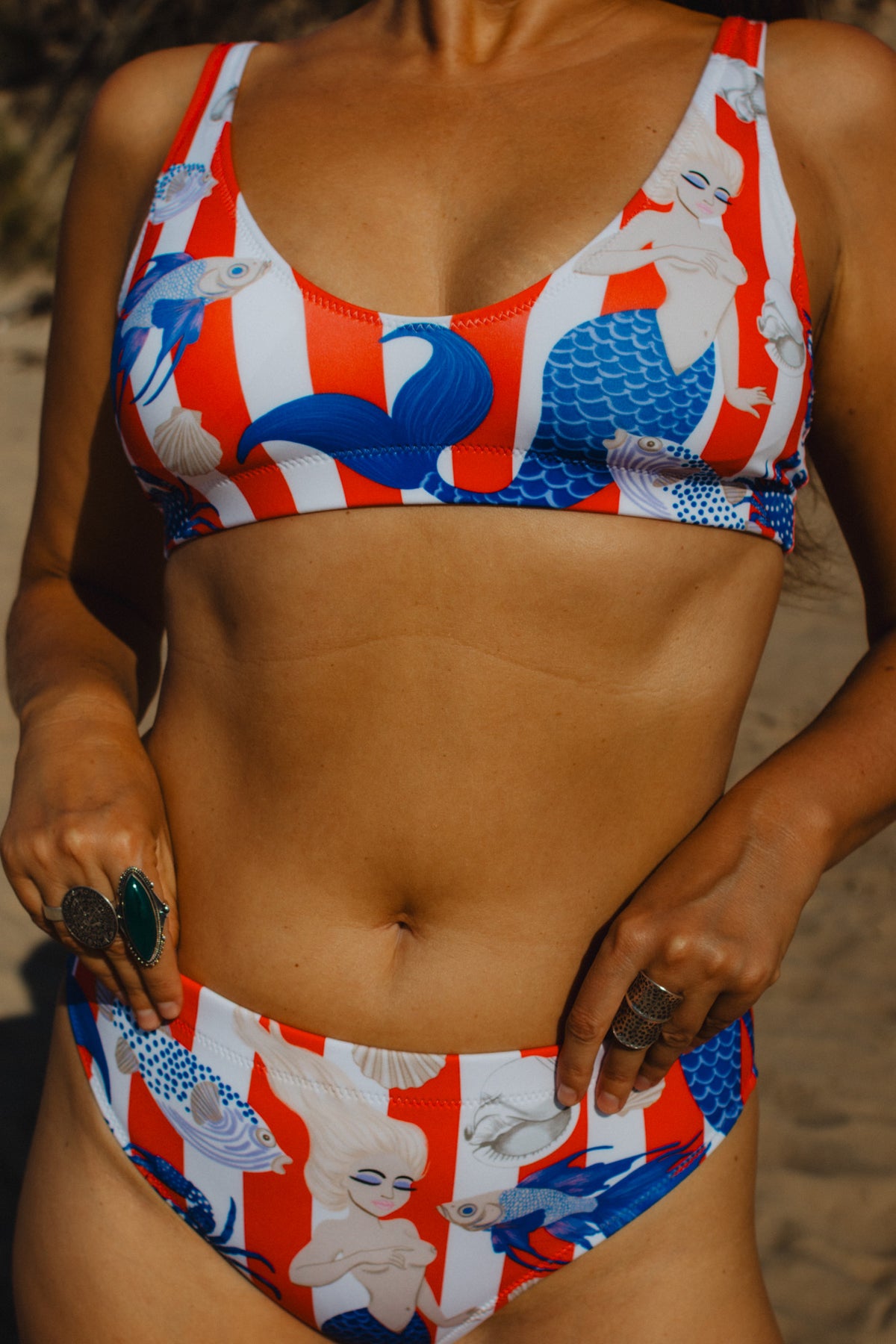 MERMAID CABANA STRIPE BIKINI