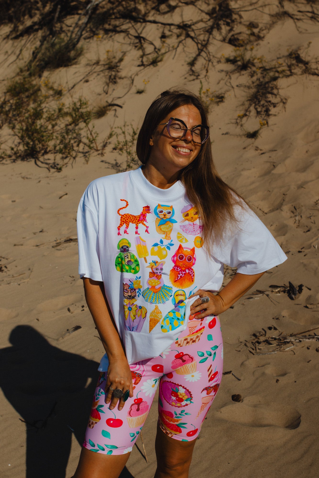 CAT PARTY OVERSIZE T-SHIRT