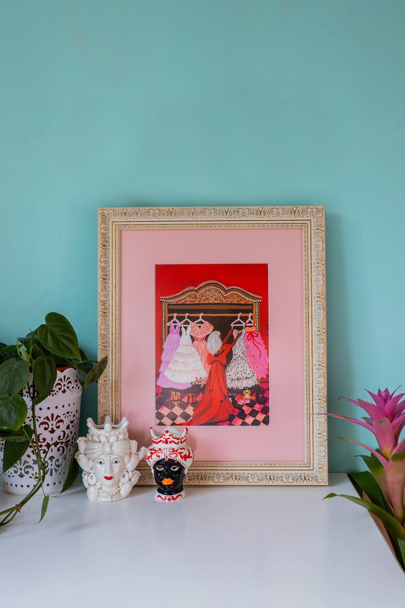 LADY ROSEMERRY IN THE MAGIC NIGHT BEFORE THE BALL - IERĀMĒTS PRINTS 50X40 cm
