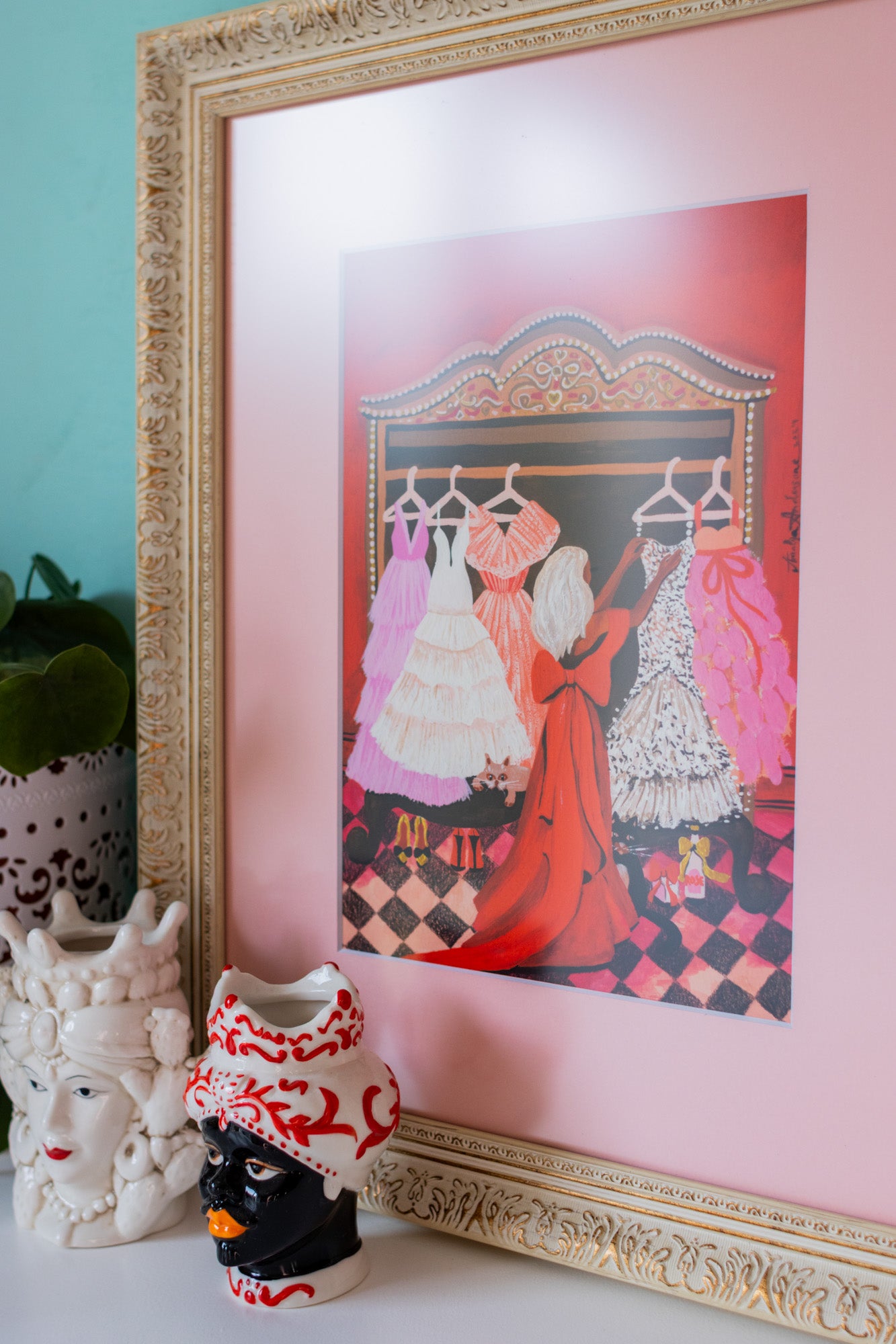 LADY ROSEMERRY IN THE MAGIC NIGHT BEFORE THE BALL - IERĀMĒTS PRINTS 50X40 cm