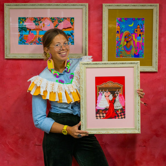 LADY ROSEMERRY IN THE MAGIC NIGHT BEFORE THE BALL - IERĀMĒTS PRINTS 50X40 cm