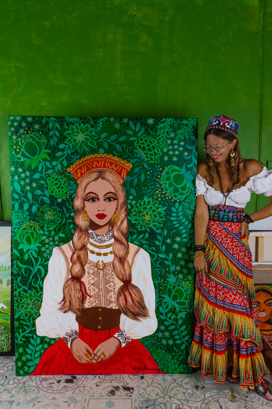 LATVIAN GIRL - ORIGINAL ARTWORK