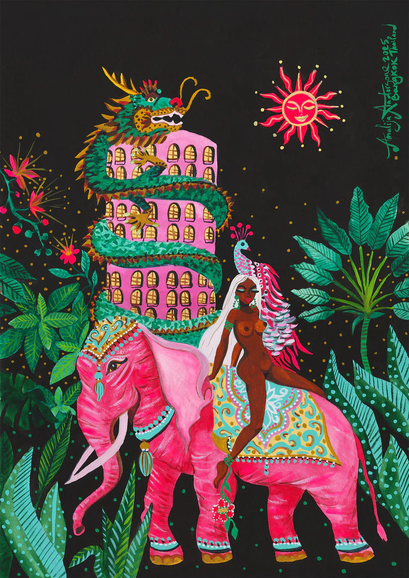 TROPICAL THAI LOVE CROP T-SHIRT