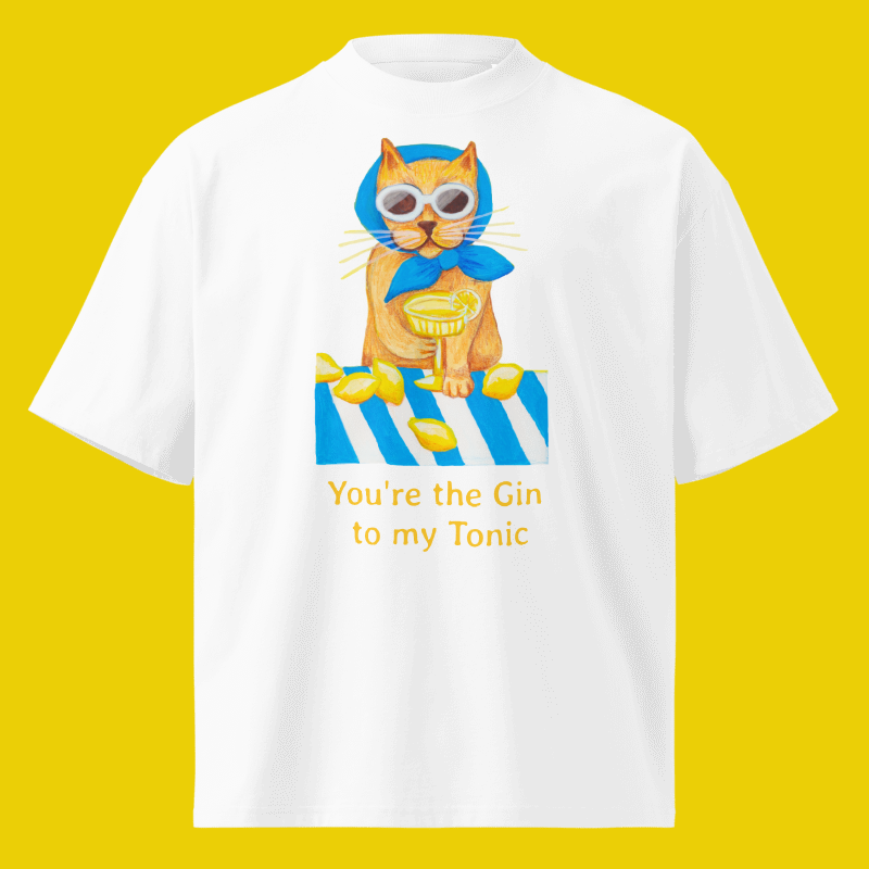 GIN TO MY TONIC OVERSIZE T-SHIRT