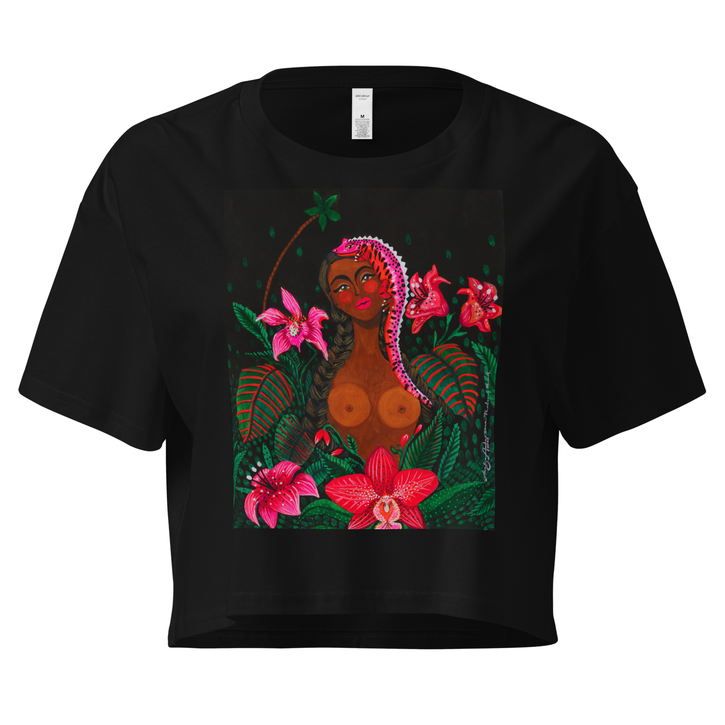 TROPICAL NIGHT CROP T-SHIRT